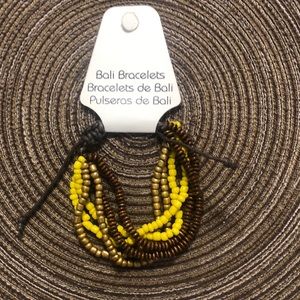 Bali Bracelet Brown, Gold and Yellow